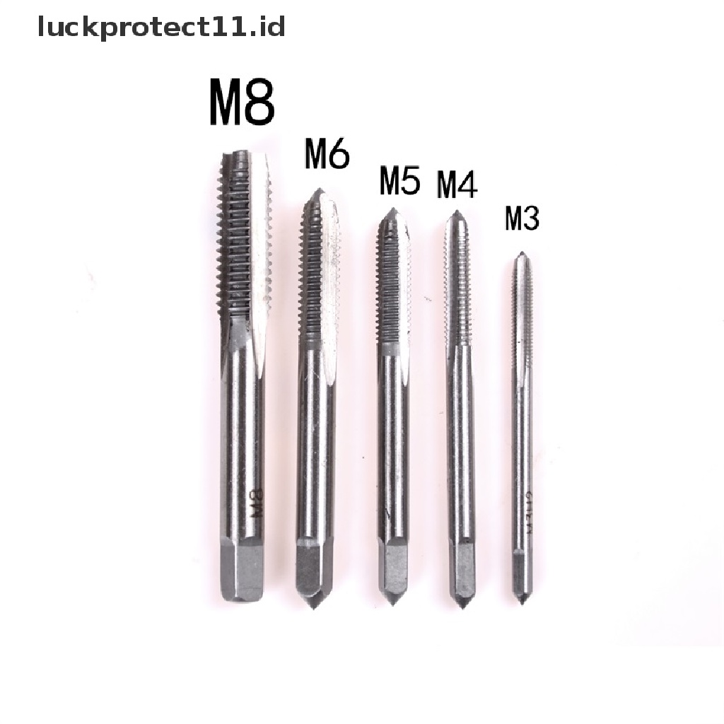 &lt; Luckprotect11.Id &gt; 5pcs/Set Alat Sadap Suling Lurus M3 M4 M5 M6 M8 3mm -