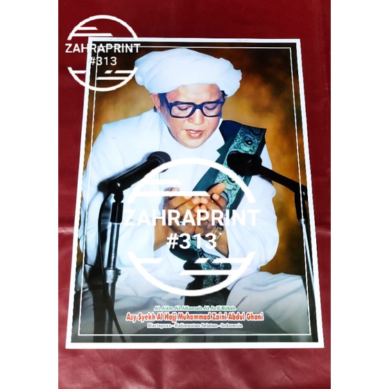 Foto KH Muhammad Zaeni & KH Zuhdiannoor | Guru Sekumpul & Guru Zuhdi | Foto Ulama Lengkap | 52x72 |
