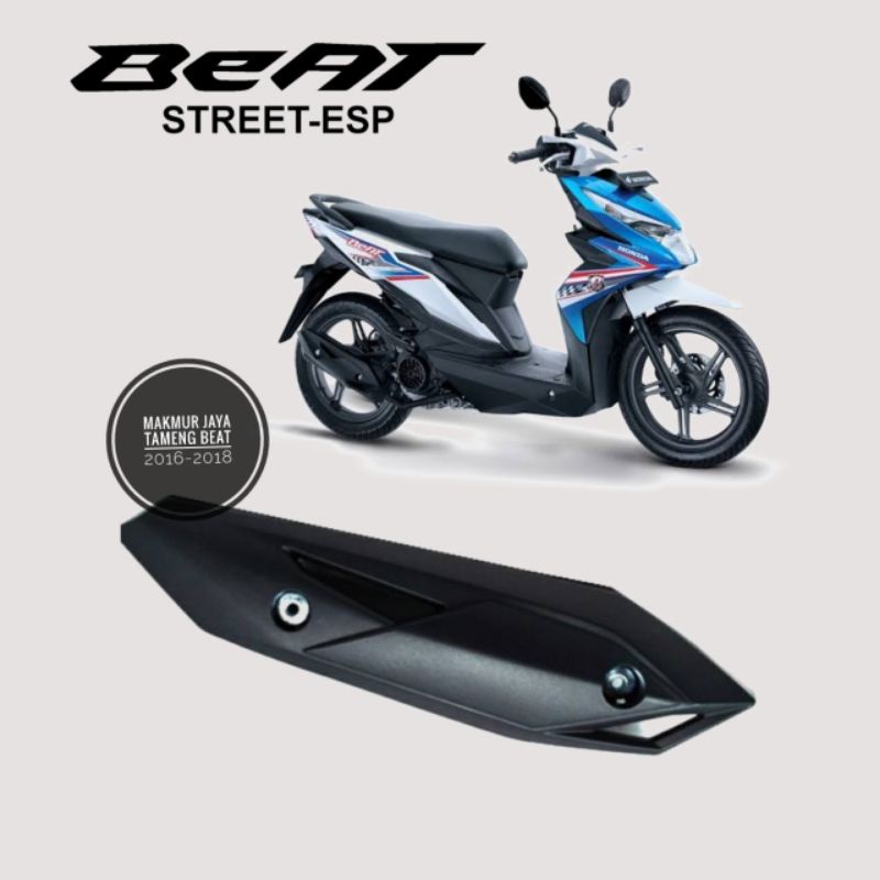 Cover Tutup Tameng Knalpot Honda Beat New Fi Esp Street Pop 2017-2019 Standar