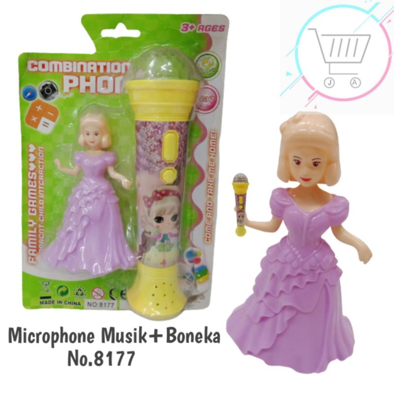 MAINAN ANAK PEREMPUAN MICROPHONE MUSIC PRINCESS