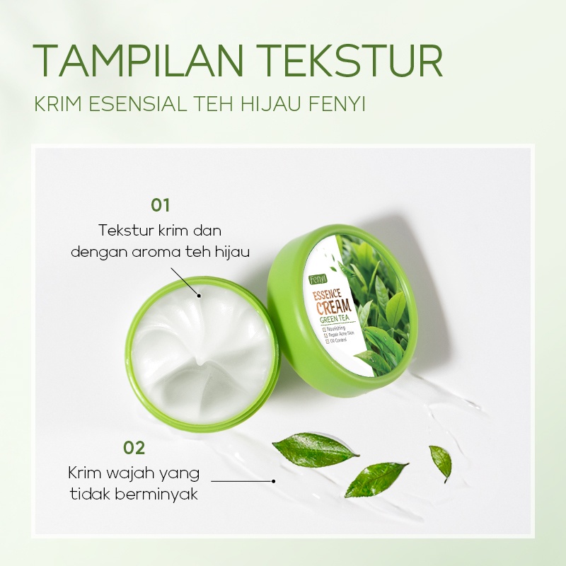 BPOM Fenyi Green Tea Serum Krim Menghilangkan Jerawat Busa Pembersih Mencerahkan Wajah