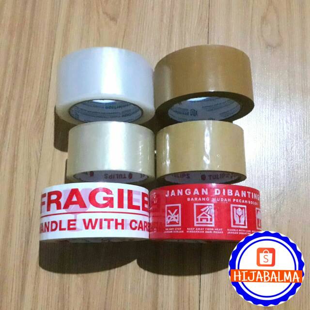 

LAKBAN BENING COKLAT FRAGILE 48 mm 50 yard 100 yard