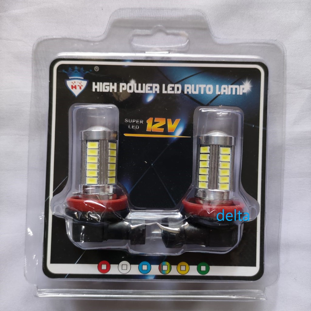 Bohlamp Foglamp Lampu H11 33 LED (2pcs)avanza/AN Avanza Brv Jazz Brio Mobilio crv