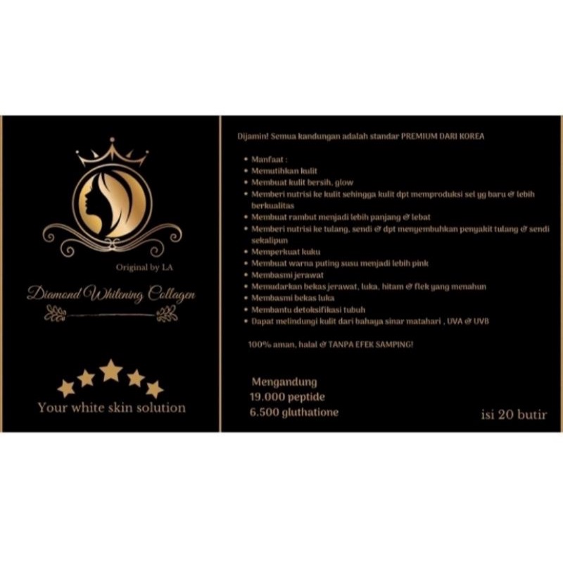 DIAMANTE WHITENING COLLAGEN CAPSULE