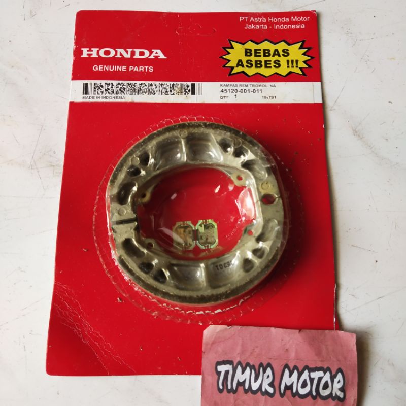 Kampas Rem Belakang KPH Kharisma Supra X 125 Original Honda