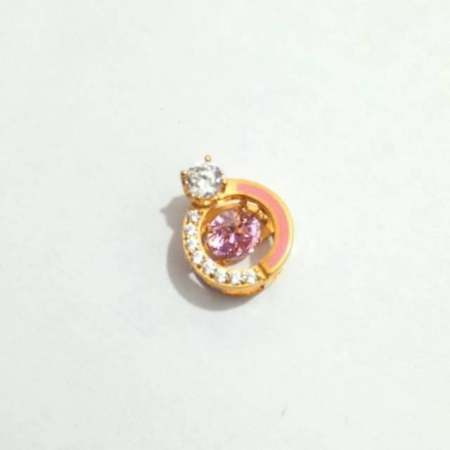 Liontin Mata Putih Emas asli