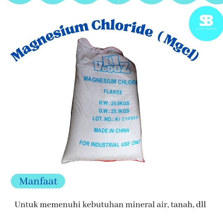 Mgcl 25 kg / Mgcl2 / Magnesium Chloride Flakes