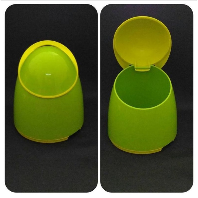 Tempat sampah Tupperware/tempat tisue Tupperware/canister Tupperware/Tupperware hijau/Tupperware jad