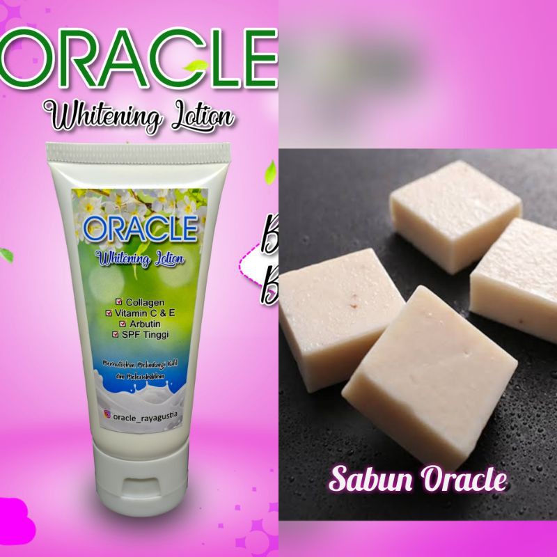 Paket Oracle HB Dosting Collagen Arbutin +Oracle Soap Pemutih Kulit Wajah Dan Badan 100% Original