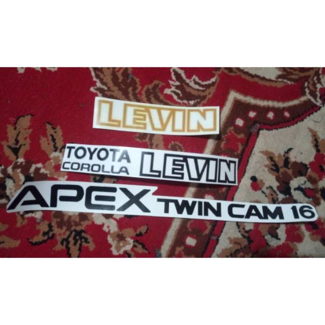 Sticker - Stiker - Tempelan Mobil Toyota Corolla Levin AE86 AE92 GL SE Twin Cam