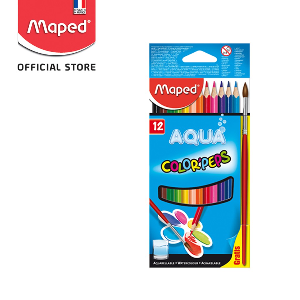 

Maped Pensil Warna Water Color Pencils 12' - Cardboard