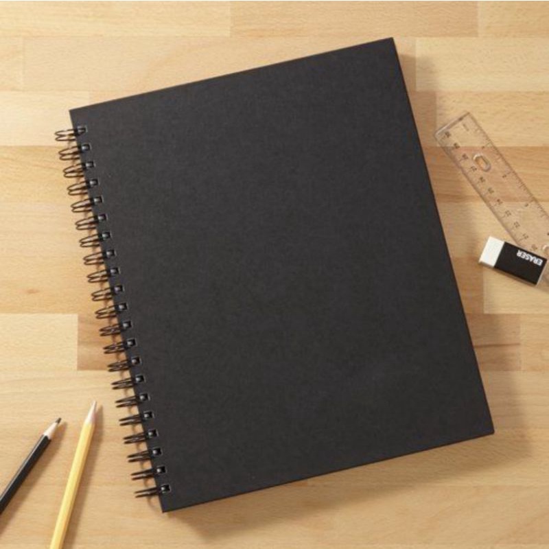 

SKETCHBOOK HITAM / NOTEBOOK POLOS / SKETCH BOOK HITAM A5 /NOTE BOOK / BUKU SKETSA HITAM