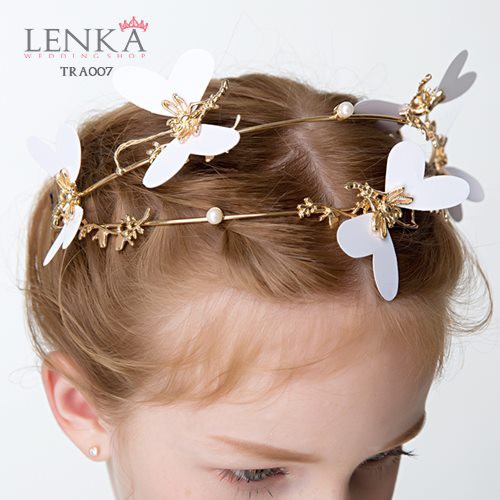 [STOK TERBATAS] Aksesoris Tiara Pesta Emas Anak l Lenka - TRA007