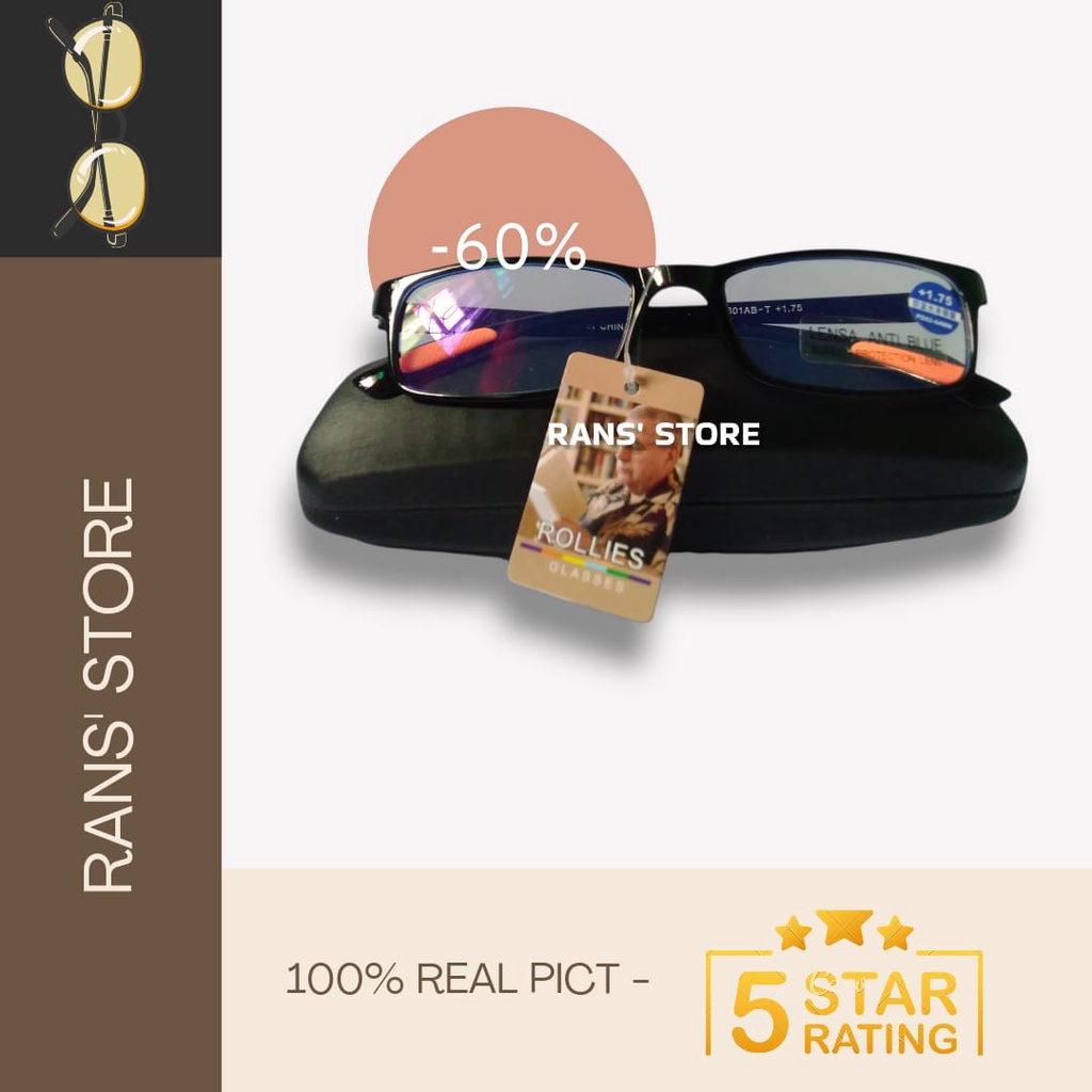 kacamata baca anti radiasi/kacamata baca anti radiasi lensa blueray/kacamata baca plus pria wanita/s