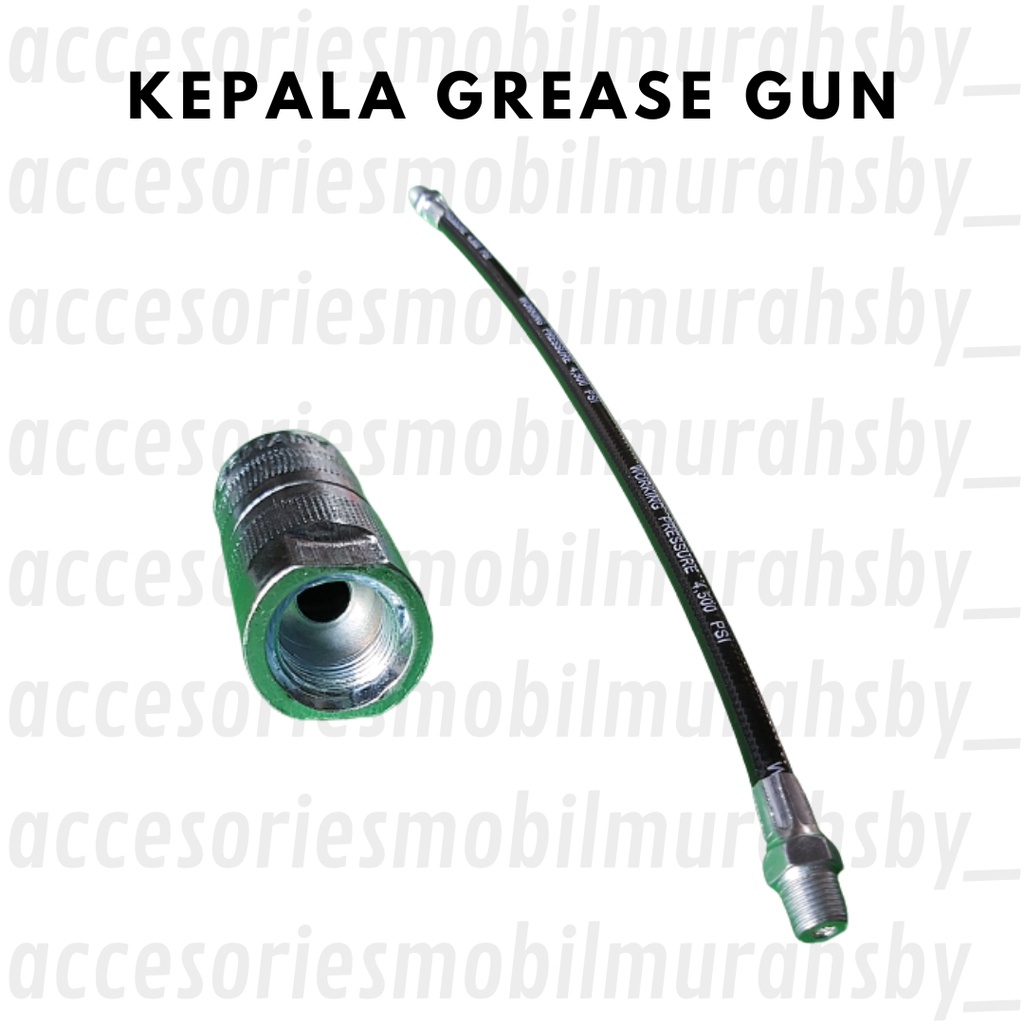 Selang Pompa Gemuk - Selang Gemuk - Selang Grease Gun - Pressol Silver dan Hitam