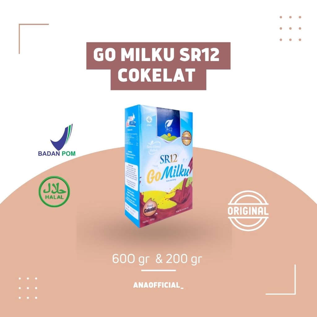 

SUSU GO MILKU SR12/HALAL/BPOM/EKSTRA DAUN KELOR/SUSU KAMBING ETAWA PREMIUM ASLI-COKELAT