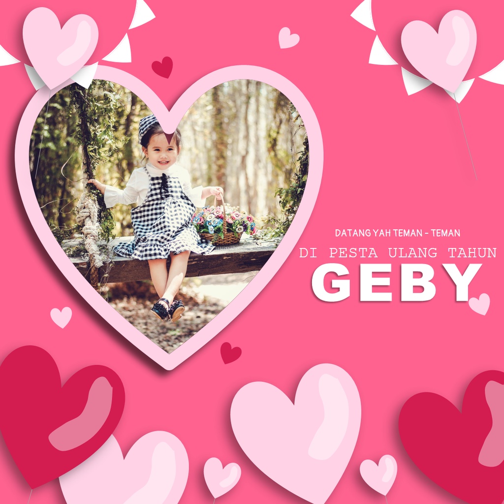 Undangan Digital Ultah Anak | Undangan Online Ulang Tahun Anak Bonus Upload Link Youtube