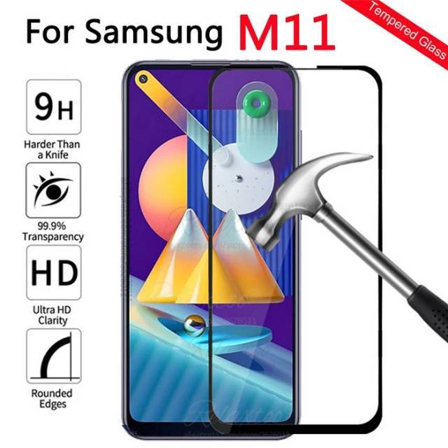 Premium glass samsung M11/ A11/ tempered glass full cover