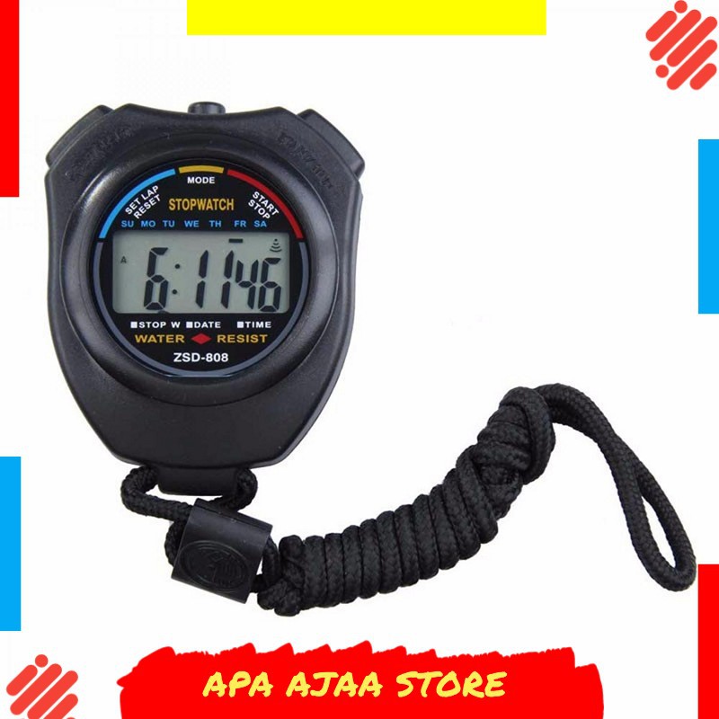 Paling Dicari ! Stopwatch Profesional LCD dengan Strap - ZSD-808