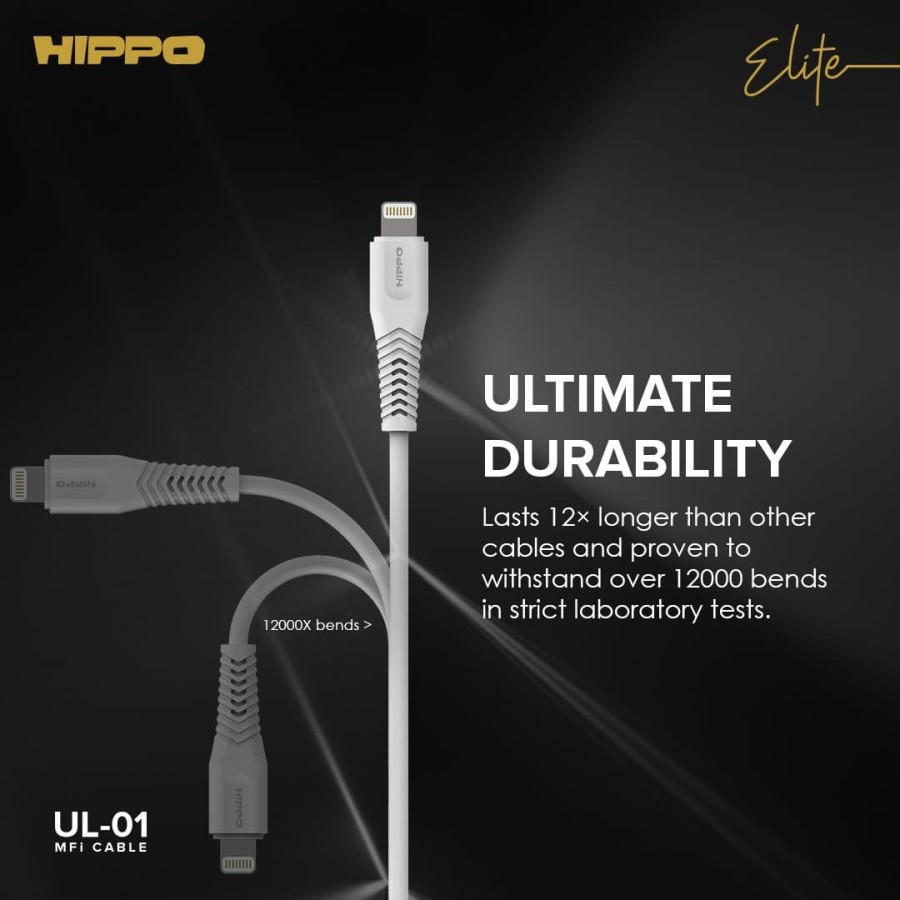 Hippo Elite UL-01 MFI Cable Type-C to Lightning Cable