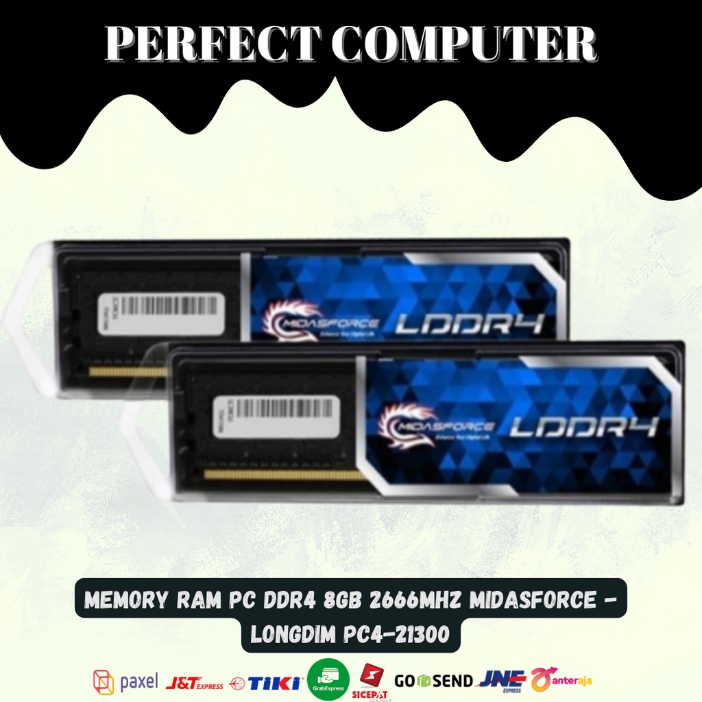 MEMORY RAM PC DDR4 8GB 2666MHZ MIDASFORCE - LONGDIM pc4-21300