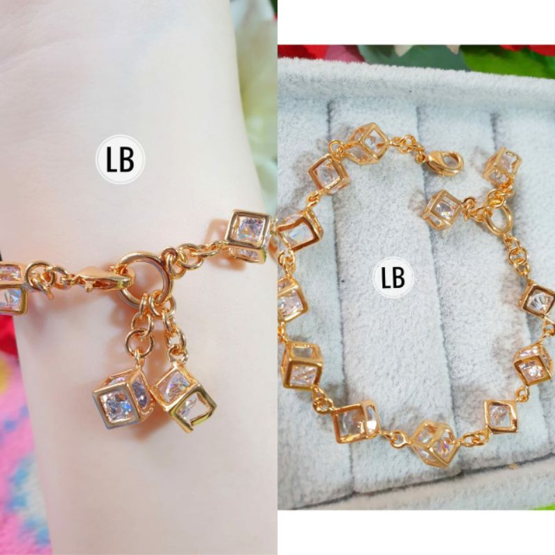 Gelang Dadu Xuping Kristal Berwarna N09032000