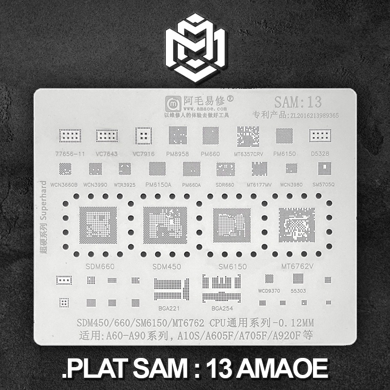 Jual Plat Sam Amaoe Plat Cetak Ic Bga Amaoe Stencil Samsung Cetakan Ic Bga Sam