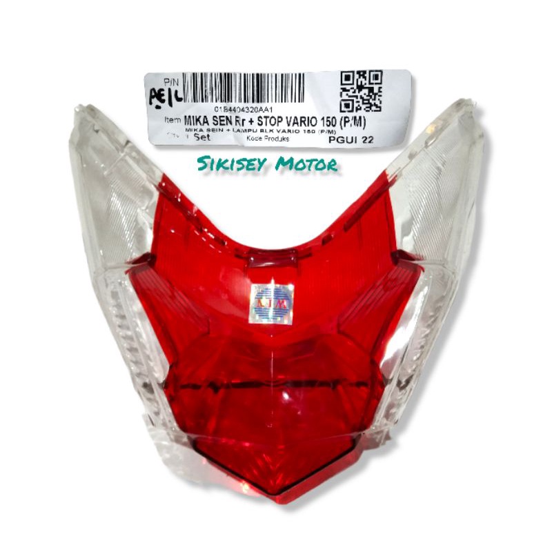 MIKA STOP VARIO 150 OLD. KACA LAMPU STOP VARIO 150 OLD.