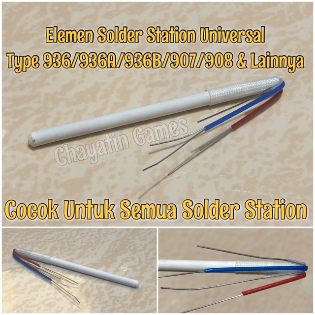 Elemen Solder Station Universal untuk Type 936 - 907 - 908 &amp; Lainnya