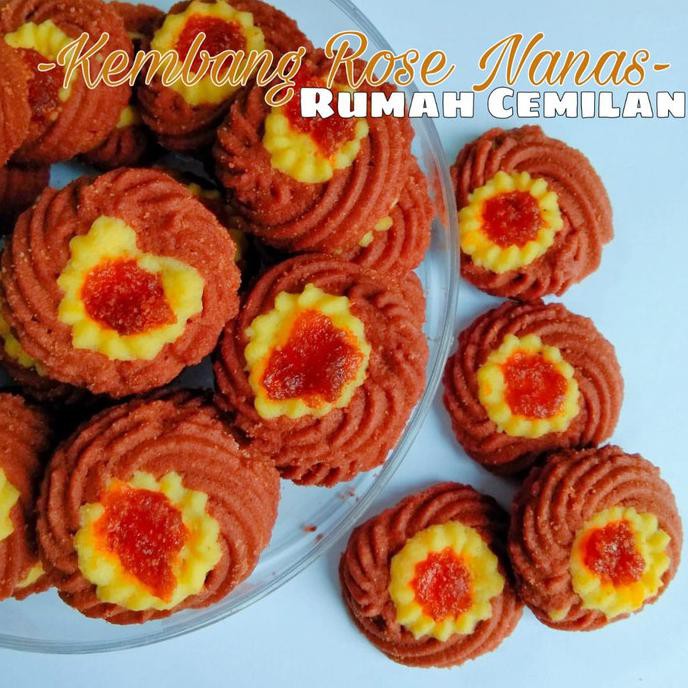 

KUE KEMBANG ROSE NANAS KILOAN /KUE KERING LEBARAN