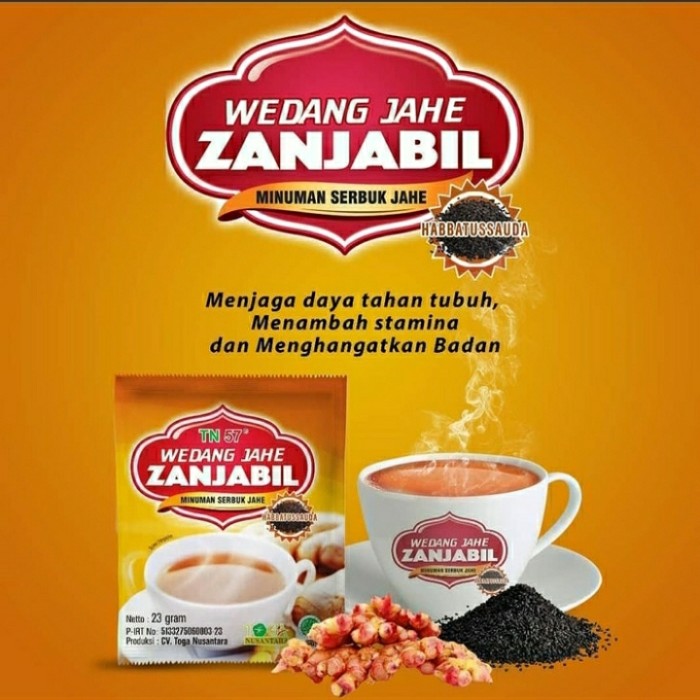 

Wedang Jahe Zanjabil Hanbbatussauda persachet @ 23 gr