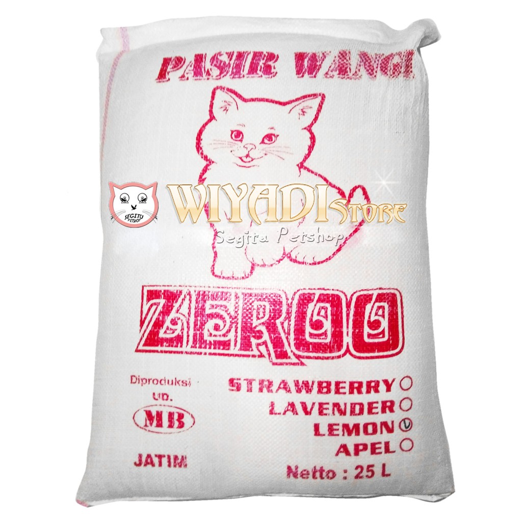 PASIR WANGI LEMON HEWAN KUCING PELIHARAAN KEMASAN 2 KG