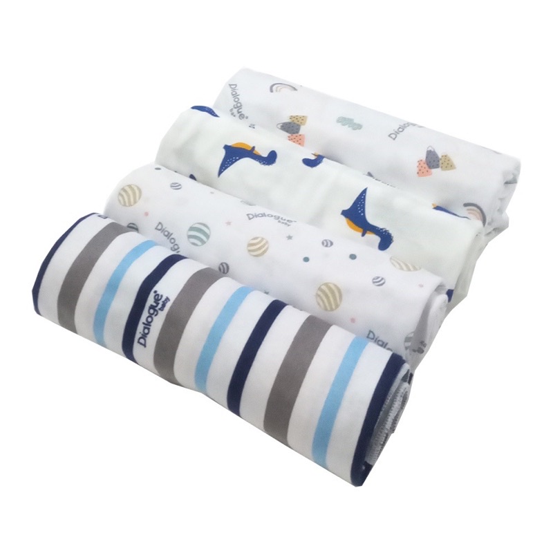 Dialogue Bedong Bayi DLB4232 Selimut Bayi Blanket Baby Newborn Halus Lembut Alas Tidur Bayi