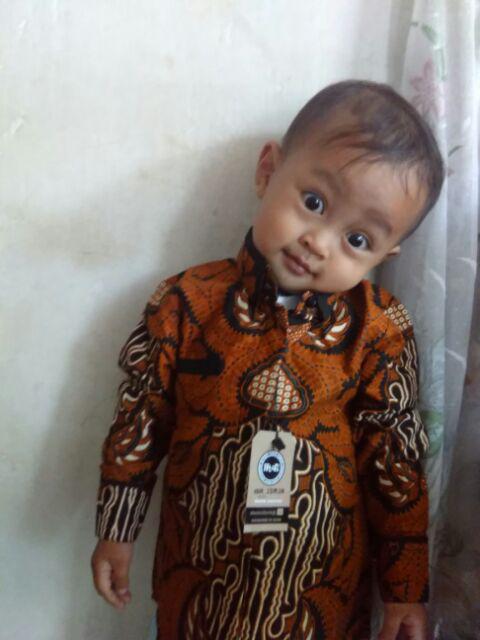 Kemeja Batik Anak Laki-laki Lengan Panjang Motif Parang Garudo,baju Batik Anak Exclusive,batik Anak