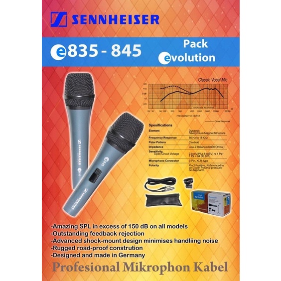 Mic Kabel Sennheiser E835 S / E835S
