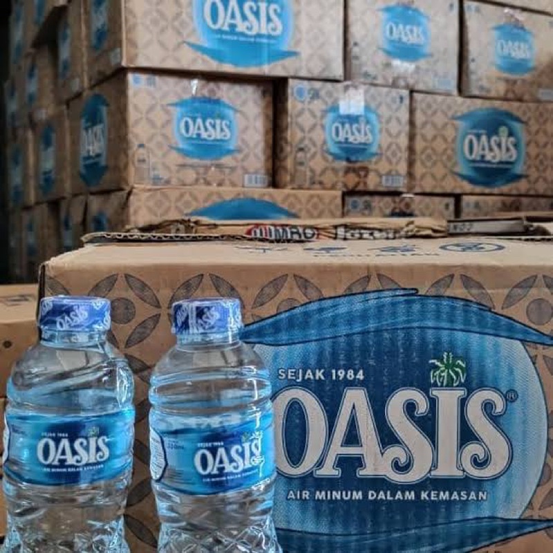 Air Mineral Minum Oasis Botol 330 ml isi 24 pcs 1 dus Khusus pengiriman Sameday atau Instant