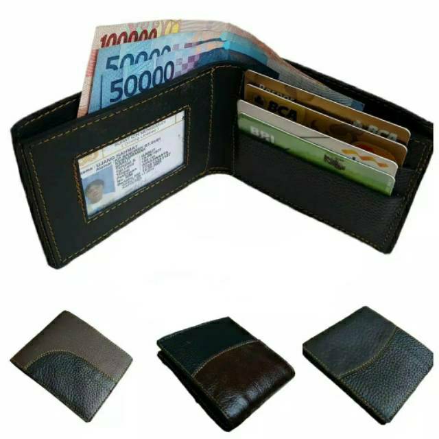 Dompet kulit asli/dompet kulit termurah/dompet kulit garut/dompet pria lipat tidur