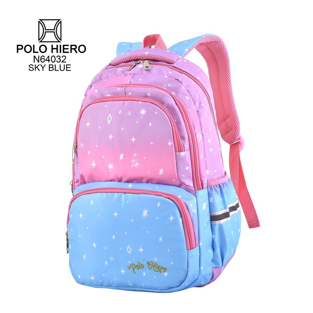 (RF) Ransel Fashion Wanita Polo Hiero N64032 Tas Fashion Sekolah