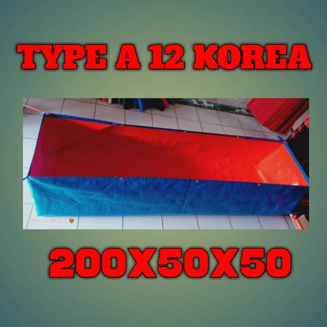 Terpal Kolam ikan mini ukuran 200x50x50 TYPE A 12  KOREA.