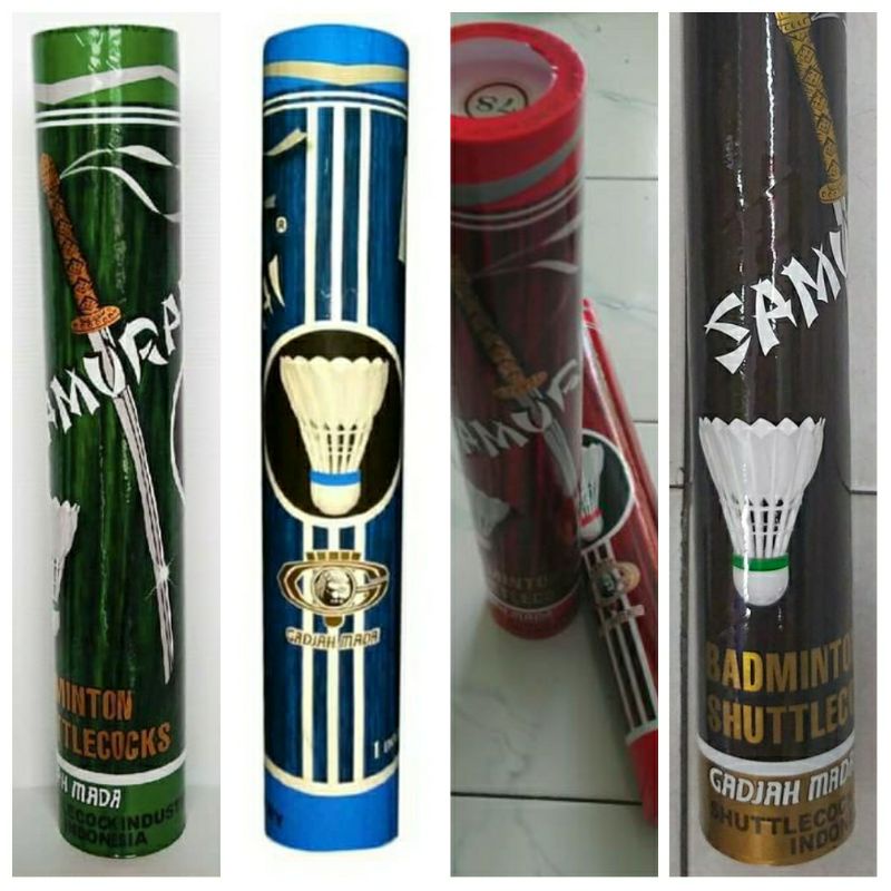 SHUTTLECOCK BADMINTON SAMURAI / Kok samurai merah, biru, hijau dan coklat