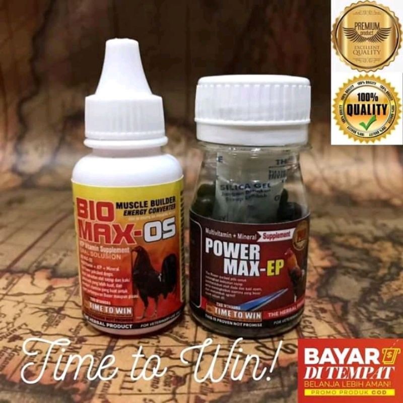 Powermax-Ep&Biomax-Os Doping Ayam Sabung Pisau Paling Bagus Full Mental dan Super Ganas
