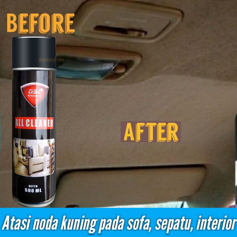 All clear foam pembersih sepatu plafon mobil sofa interior pembersih serbaguna 400 ml