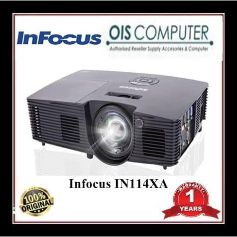 INFOCUS IN114XA Projector XGA HDMI 3600AL Proyektor Infokus in 114xa KOMPLIT