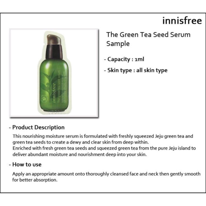 Serum Wajah Innisfree Skincare Korea Perawatan Wajah 1 ml