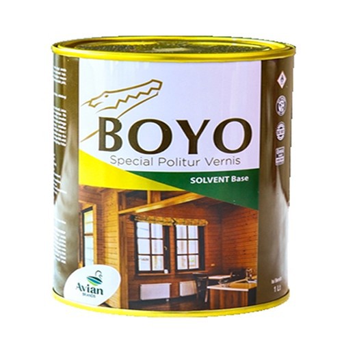 Avian BOYO Politur Plitur Pelitur 1kg  Warna / Vernish 1 Liter 1 KG Cat Plitur Kayu [Avian Brands]