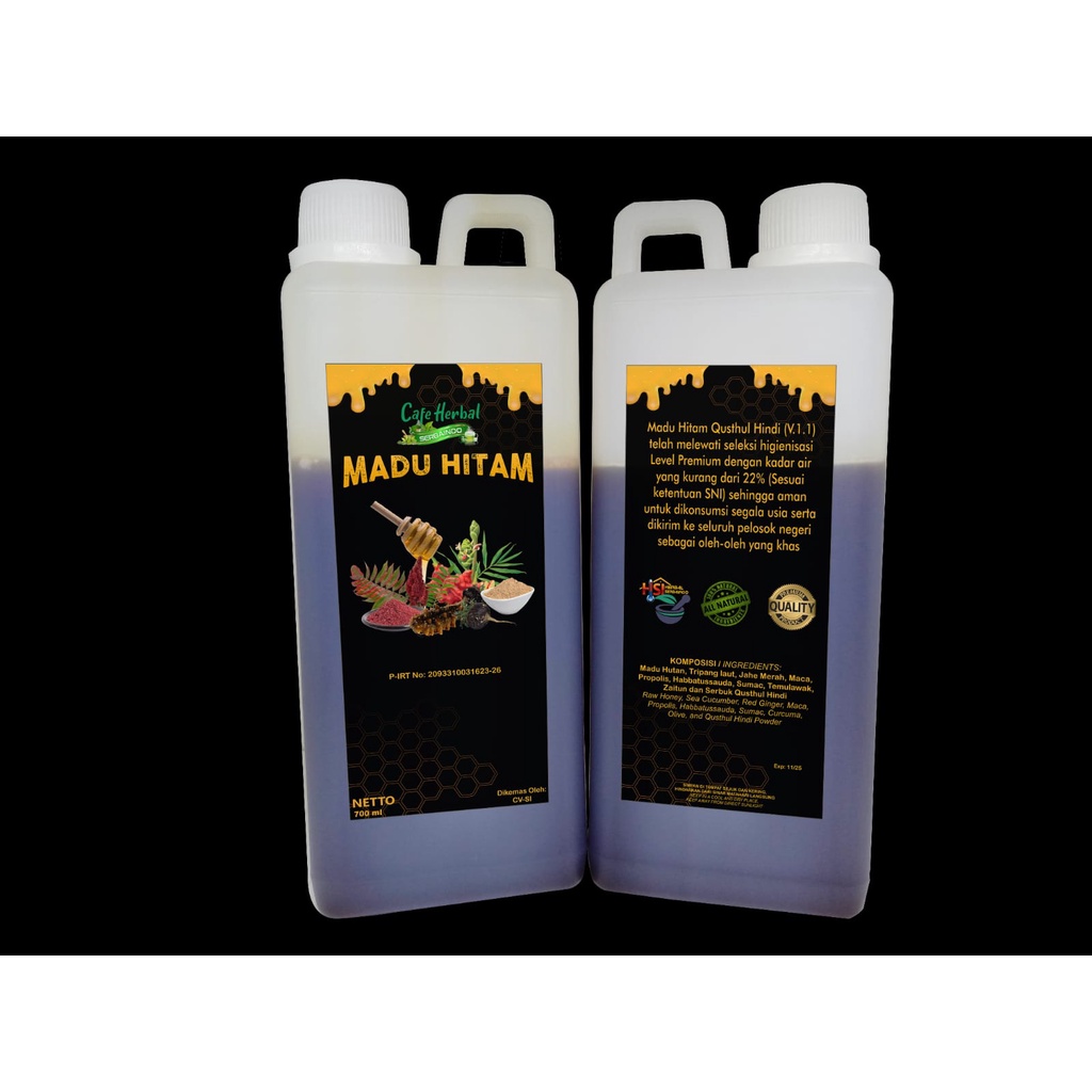 

MADU HERBAL HITAM 700ml plus QUSTHUL HINDI