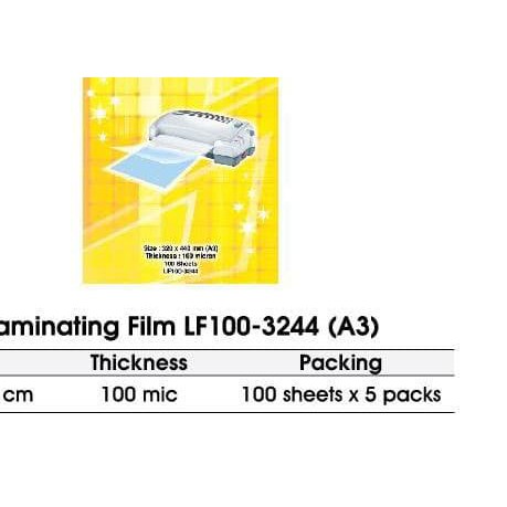 

☋ Laminating Film - Joyko - LF100-3244 (A3) 100s ™