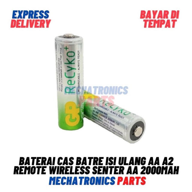 [5836] Baterai Cas Batre Isi Ulang AA A2 Mainan Remote Wireless Senter AA 2000mAh