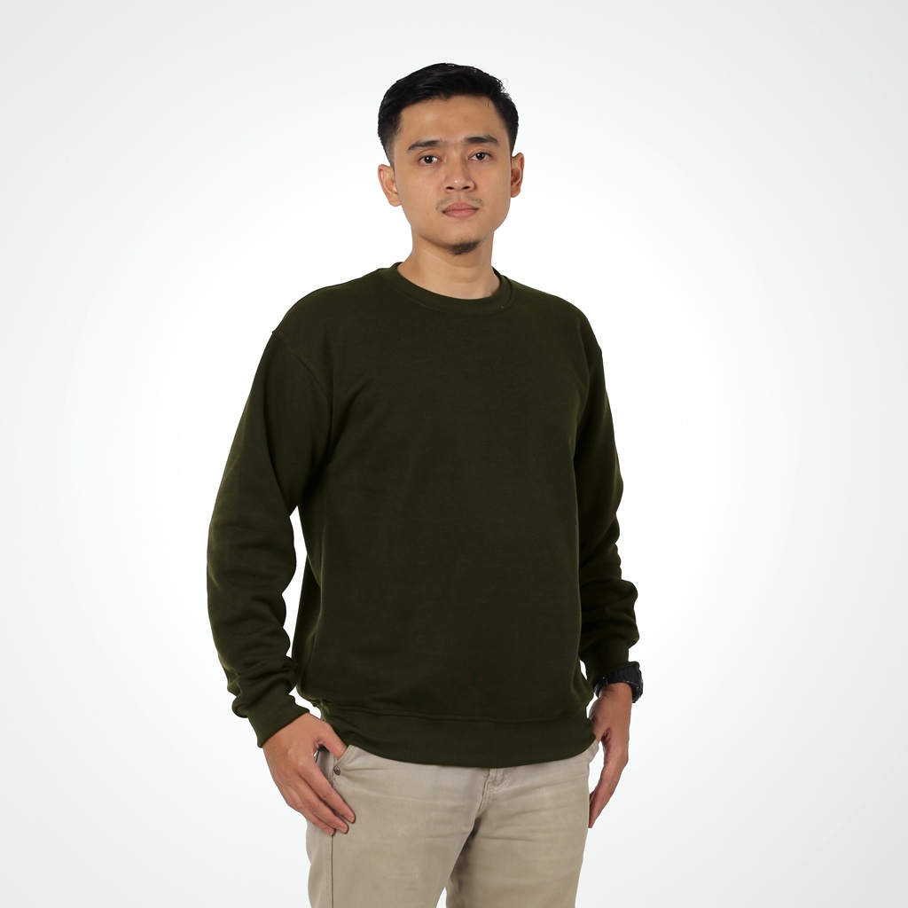 SKULLEND - Sweater Crewneck Pria Wanita Polos