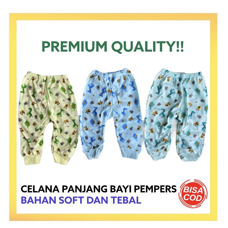 CELANA PANJANG BAYI PAMPERS / CELANA PANJANG BAYI NEWBORN / PIYAMA BAYI / CELANA PANJANG BAYI MURAH